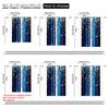 2Pcs Starry Night Sky Window Curtain Rod Pocket Polyester Drapes Blue Window Treatment For Bedroom Living Room Office