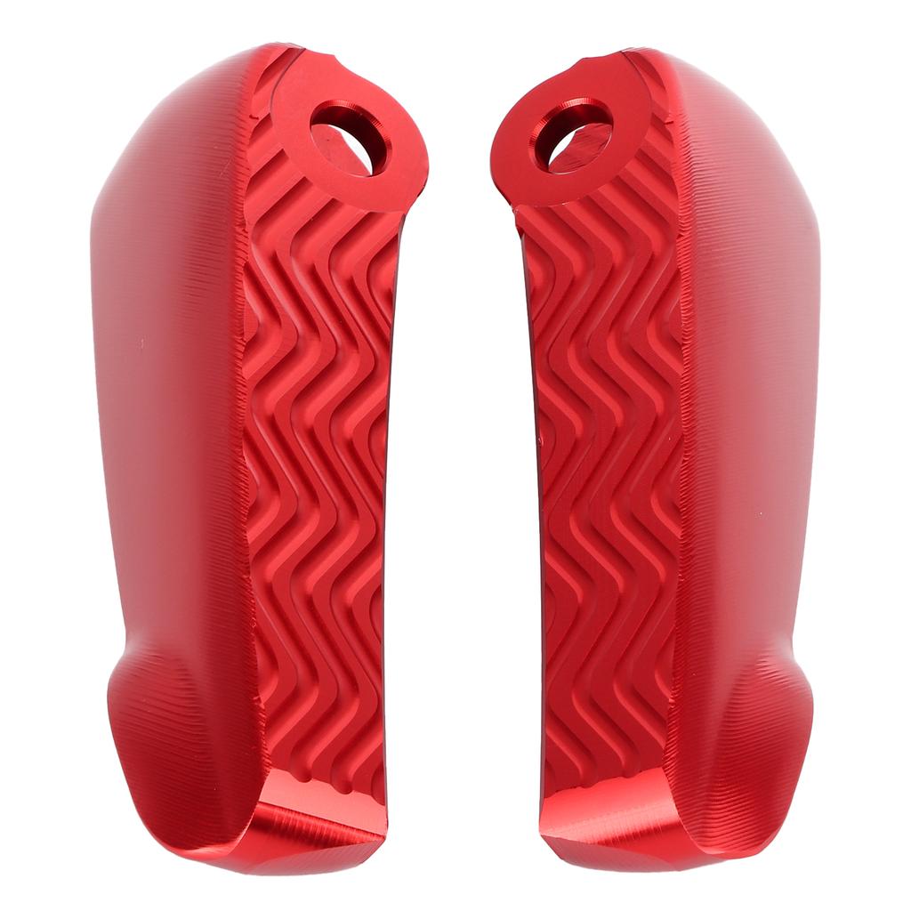 Pair Rear Foot Pegs Pedal Pad Motorcycle Folding Footrest Fit for Vespa GT GTS GTVRed