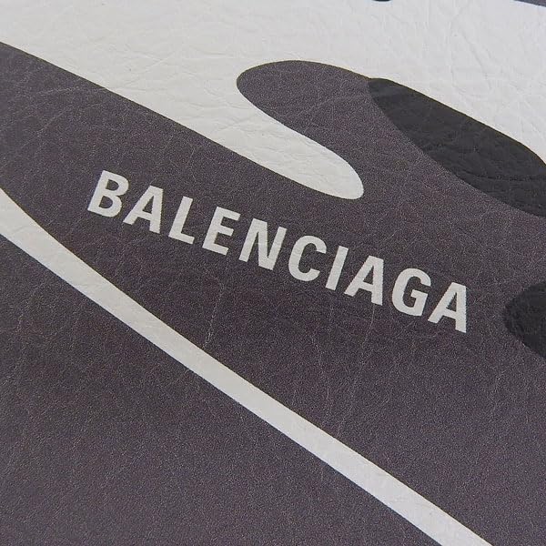 Balenciaga Bifold Outlet Brand Black 5943152AAPB9061 Men's Wallet, Compact, Leather, Multicolor, (Product Code BALENCIAGA)