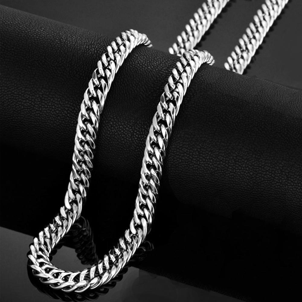 9MM Gold Plated Chunky Miami Cuban Link Chain Necklaces Hip Hop Thick Silver Color Stainless Steel Heavy Chains For Men Jewelry