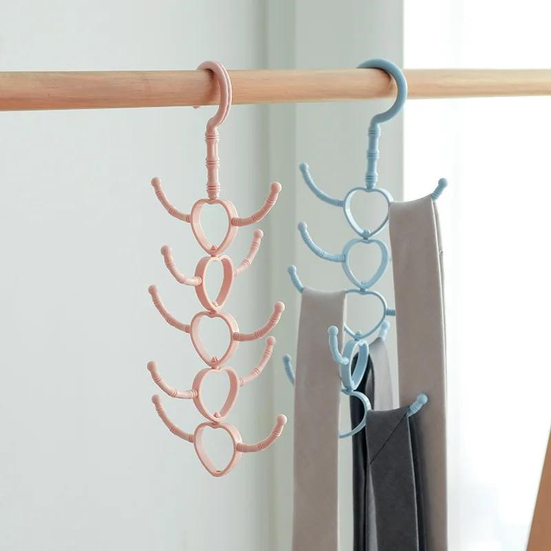 3Pcs Multi-Purpose Hook Hanger Rotatable 10-Claw Hanger Scarves Hat Bag Coat Plastic Durable Hook Hanger Shoe Hook Shoe Belts