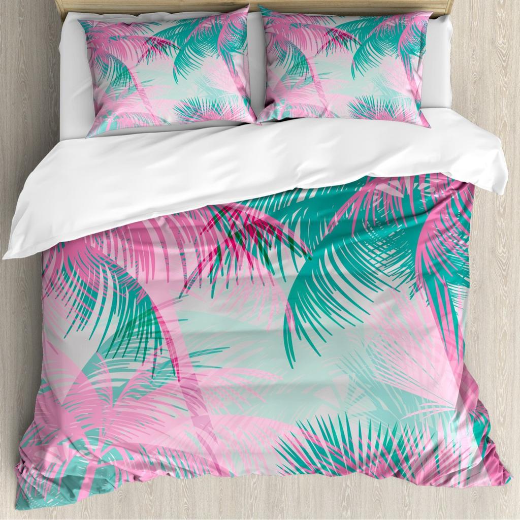 Yellow Plaid Square Three-Piece Quilt Cover 3D Digital Printing Bedding Set Bed Cover Batch