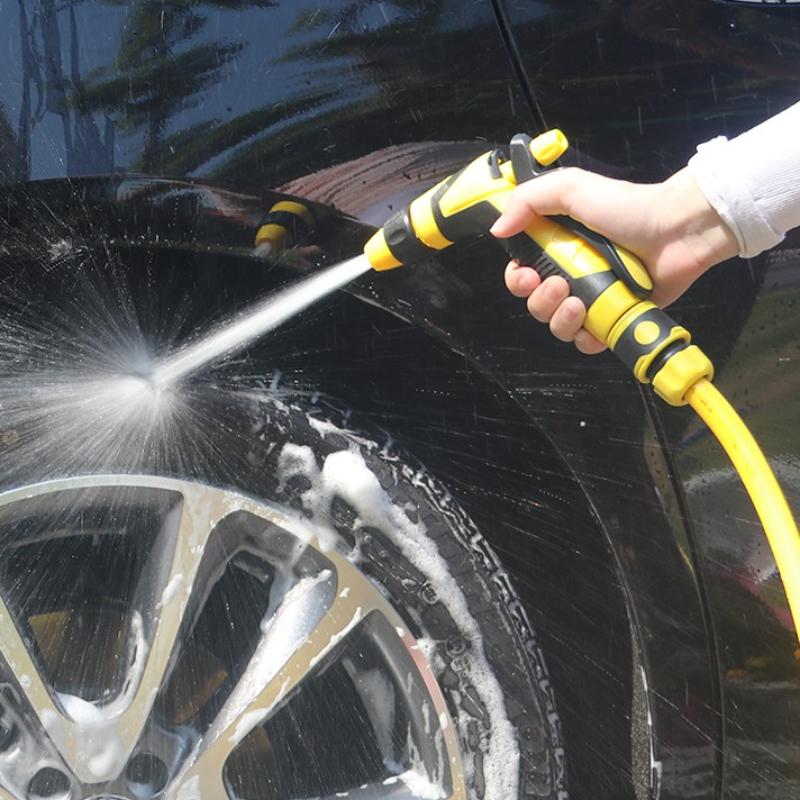 Water Guns High Pressure Water Gun Garden Watering Tool Adjustable Shower Car Wash Water Gun Multi Functional Sprayers Connector