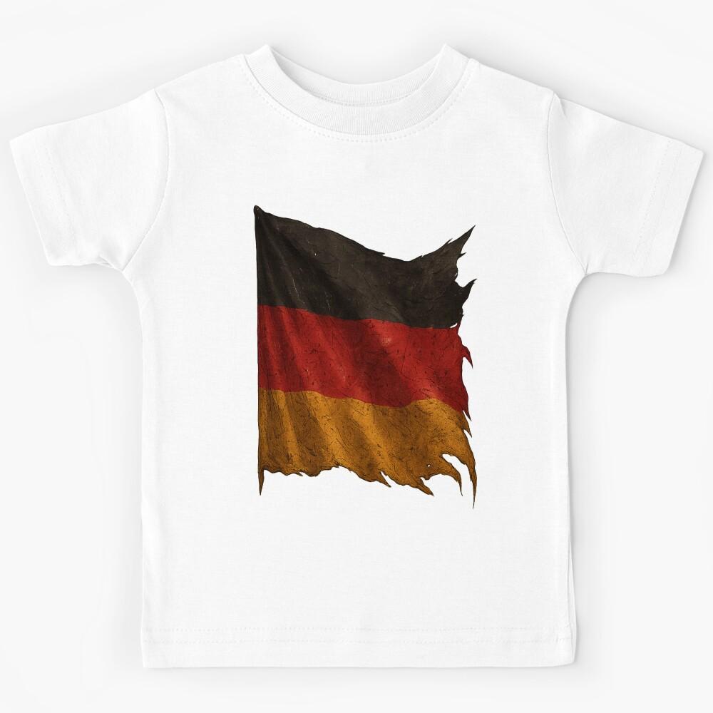 Vintage German Flag Banner — German Pride Eagle Travel Kids T-Shirt 140
