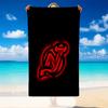 Quick Dry Beach Towel New Jersey Devils Pattern, Lightweight Absorbent Towel for Pool Beach Vacation Use