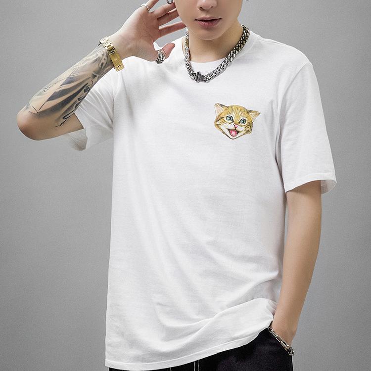 Nike SB Cat Scratch Breathable Sports Casual Short Sleeve T-Shirt Men Tops White 816369-100