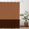 White Green 2 Various Colors Splicing Shower Curtain, Texture Fabric Bathroom Decor Waterproof Fabric Shower Curtian With Hooks
