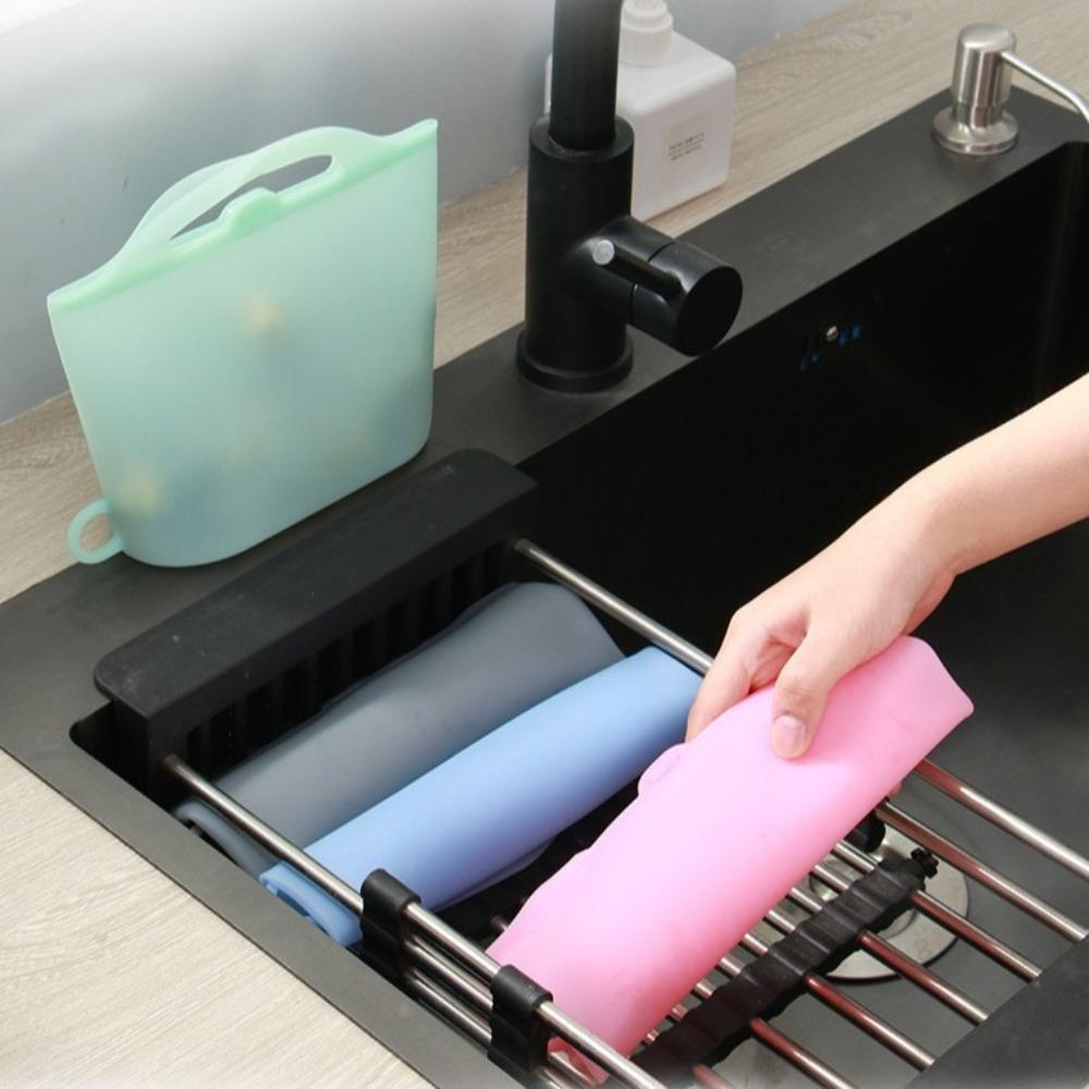 Self-Sealing Food Storage Bag 1000/1200ml Food Packaging Bag Fresh-keeping Bag  Fruit