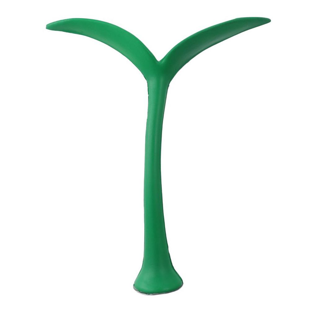 Green Grass Bean Sprout 3D Car Roof Decoration Green about 20*4cm 3D Car Sticker Soft PU Foam Material Car Exterior Accessory