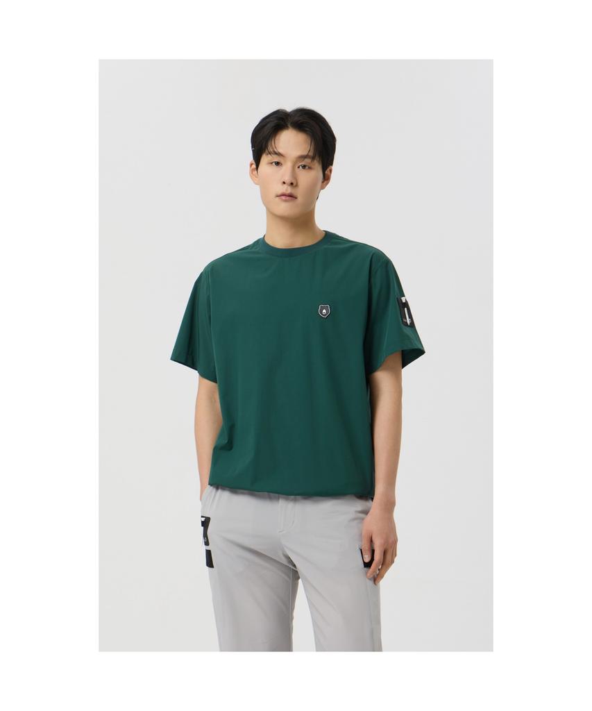 Goldeunbeeo Stretchable Woven Crewneck Sweatshirt_G4Tam25141Grx