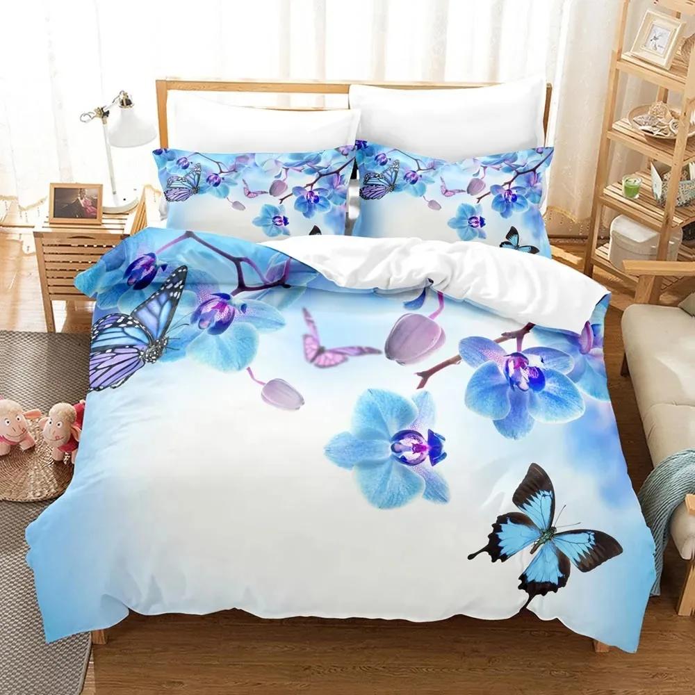 3D Verträumte Nacht Schmetterling Bettwäsche Set Einzelbett Twin Doppelbett Queen King Cal King Größe Bettwäsche Set