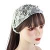 Elegant For Girls Wide Side Non Slip Pearl Lace Headband Flower Women Hairbands Korean Head Wrap