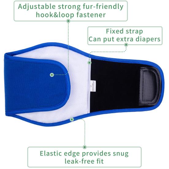 Pet Belly Band Adjustable Leak-proof Fabric Diaper Dog Shorts Pet Physiological Pants for Female Dogs