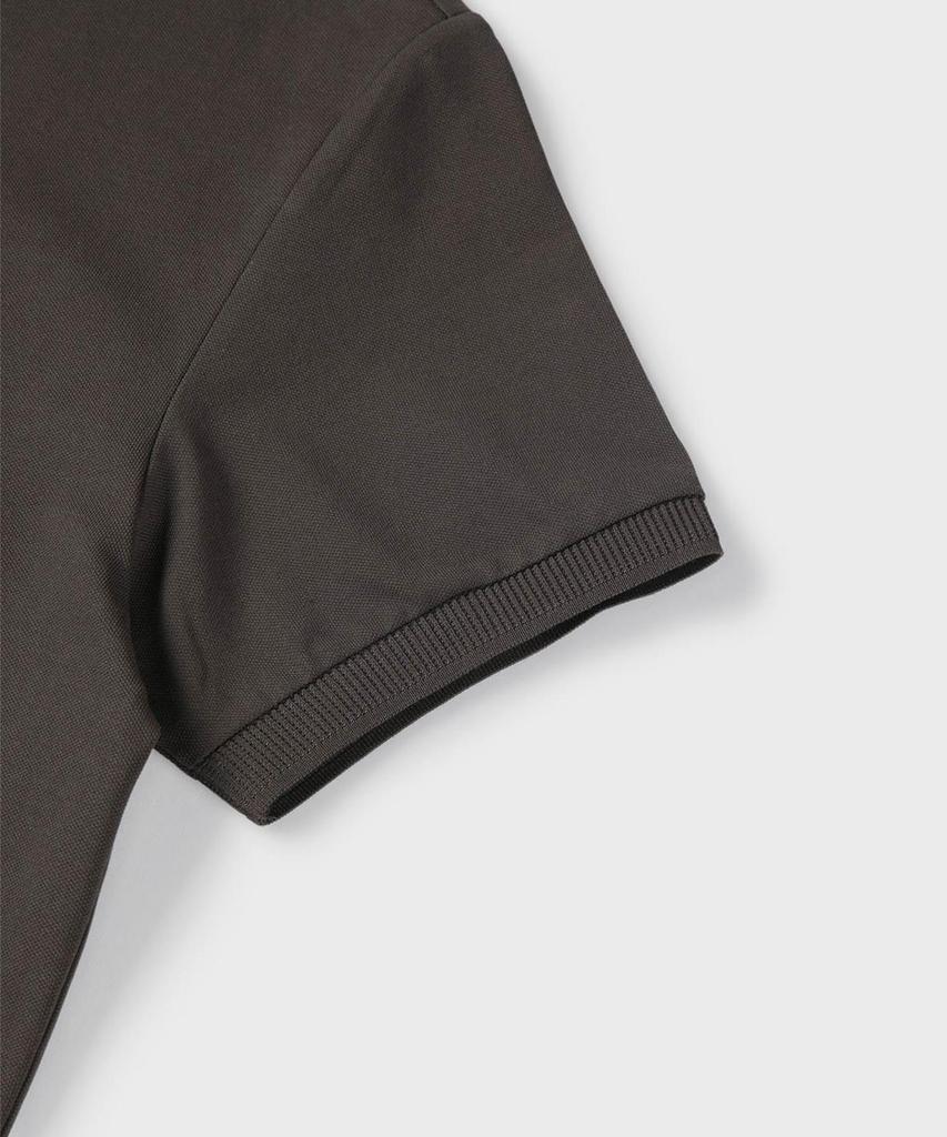 PANICALE Basic Logo Pique Polo Shirt [Charcoal]