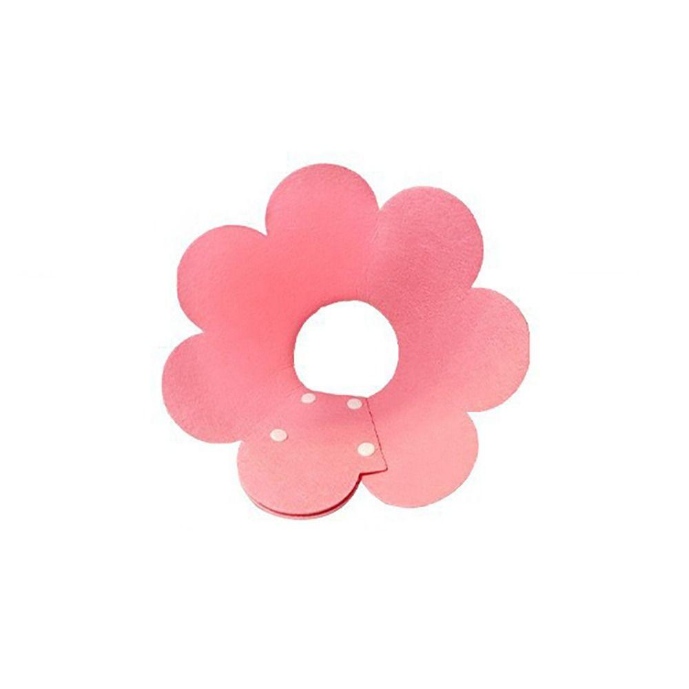 

Anti-Bite Cat Elizabethan Collar Flower Shaped Pet Accessories Portable Dog Protective Collar Dog L рожевий