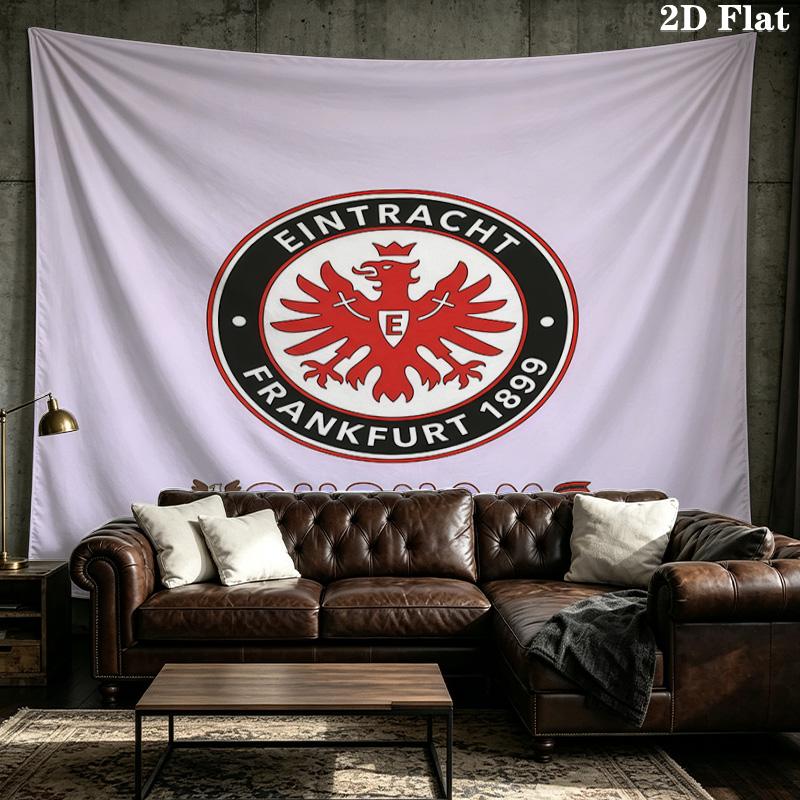 Custom Name Eintracht Frankfurt Printed Tapestry – Wall Hanging for Bedrooms, Dorms, and Home Decor