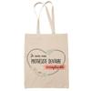 Tote bag - PLANETEE - Prothésiste Dentaire femme Irremplaçable - Coton - Beige - Anses solides