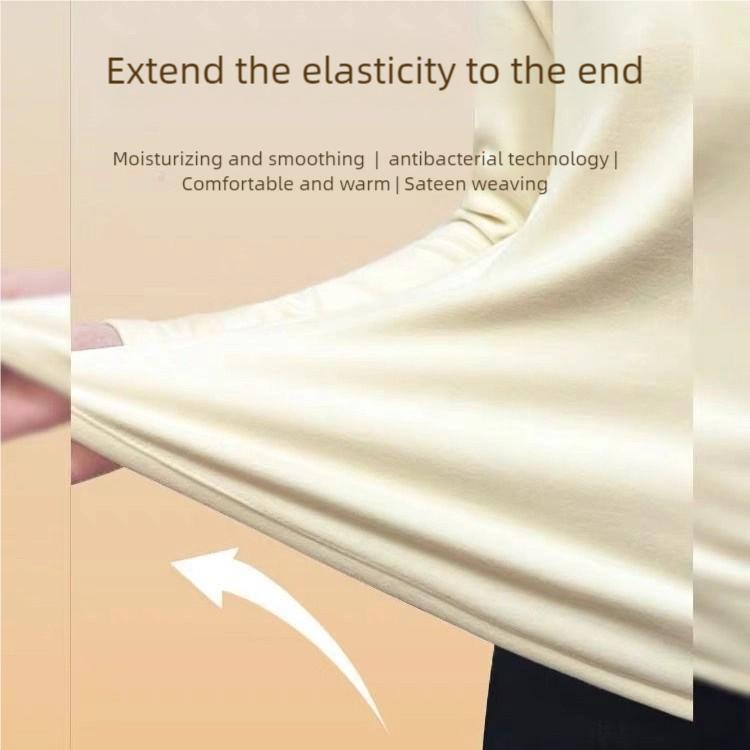 Women's Plus Size Base Shirt Round Neck Velvet Base Shirt Slim Fit Solid Color Stretch Long Sleeve T-Shirt