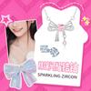 Barbie necklace Love bow, sparkling butterflies, flower fairy, sweet, fashionable and versatile, forest style, exquisite and cool, niche Ba2506076
