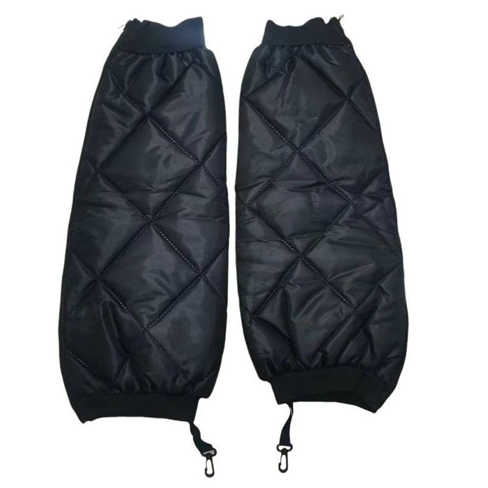2pcs Set Warm Leg Sleeves Waterproof Motorcycle Knee Pads Zipper Leg Warmer Thermal Knee Brace Motorcycle Leg Guards Knee Pads
