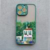 Fashion Garden Style Coffee Shop Phone Case For iPhone 11 12 Mini Pro Max 13 14 15 16 Pro Max X XS XR 7 8 Plus Shockproof Covers