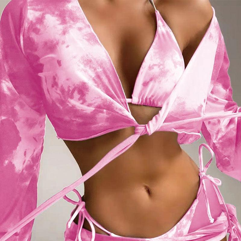 

Сплит-бикини Tie Dye Biquini 4 шт. Купальник Купальники