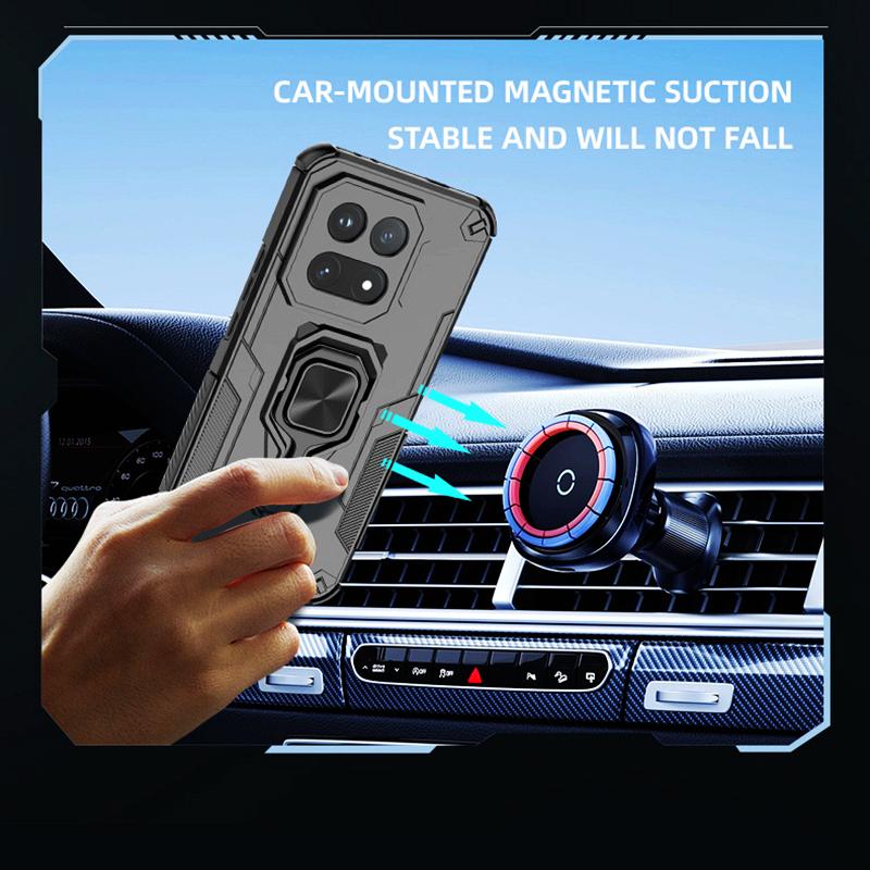 KEYSION Shockproof Armor Case for IQOO 15 5G Soft Silicone+PC Upright Metal Live Ring Stand Phone Back Cover for IQOO 15
