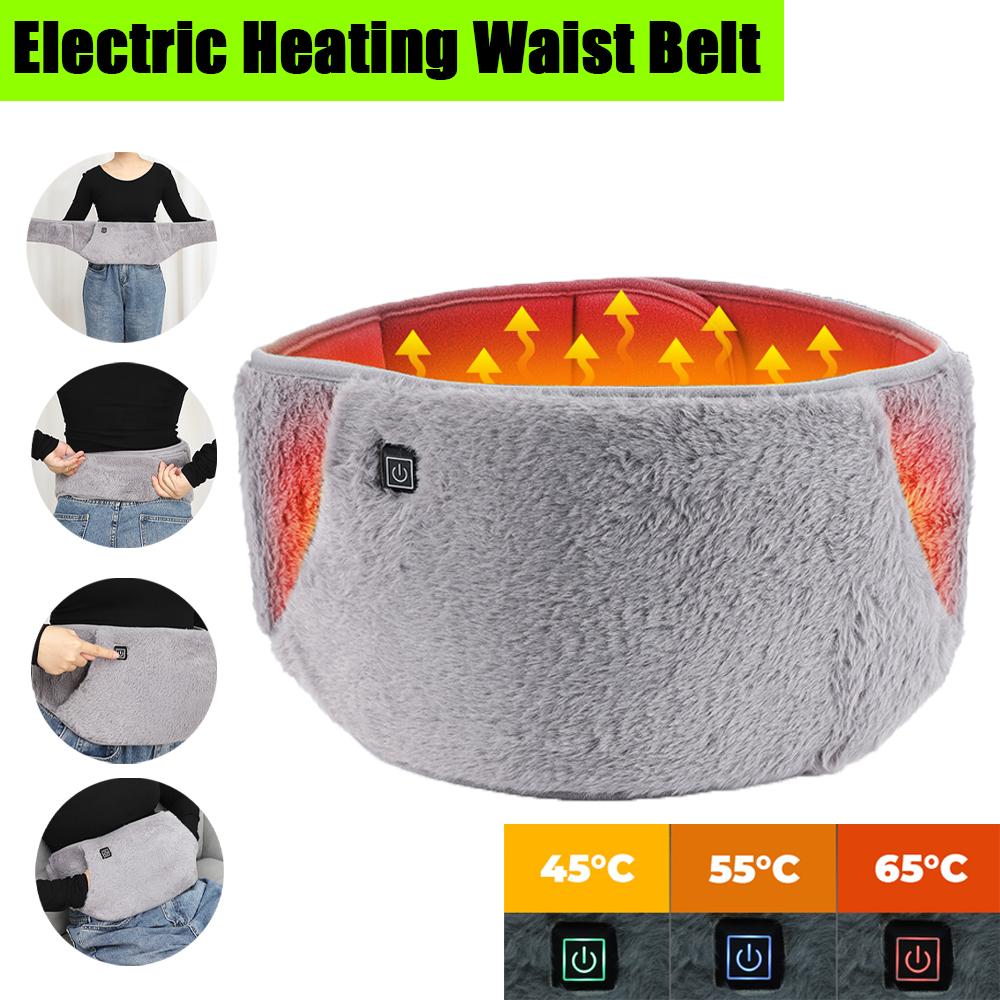 Adjustable Electric Heating Abdomen Belt Cold-Proof Uterus Warmer Winter Hot Compression Heater Menstrual Cramp Warming Pads