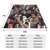 Robert Downey Jr Blanket Fleece Sofa Throw Blanket Warm Throw Blankets for Couch Bedding Outdoor Throws Bedspread Quilt