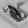 Gradient Minimalist Curve Electroplated Phone Case For iPhone 17 16 15 14 13 12 11 Pro Max Plus 16E 17 Air Tempered Glass Cover