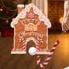 Christmas Golf Games Christmas Toys Portable Gingerbread Holiday Miniature Indoor Golf Set For Kids Adults Family Living Room