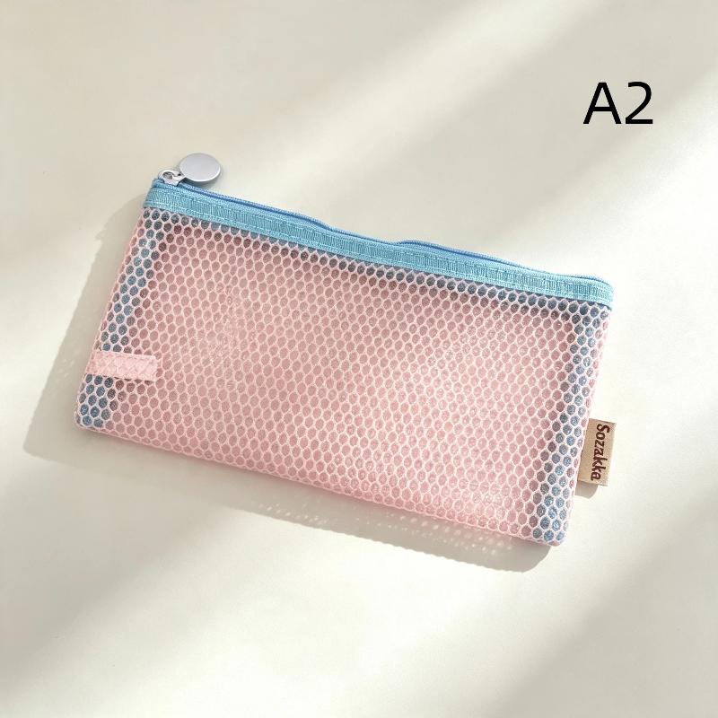 Square Mesh Cosmetic Bag Mini Coin Purse Portable Square Cosmetic Storage Bag With Zipper Multi-purpose Sundries Bag