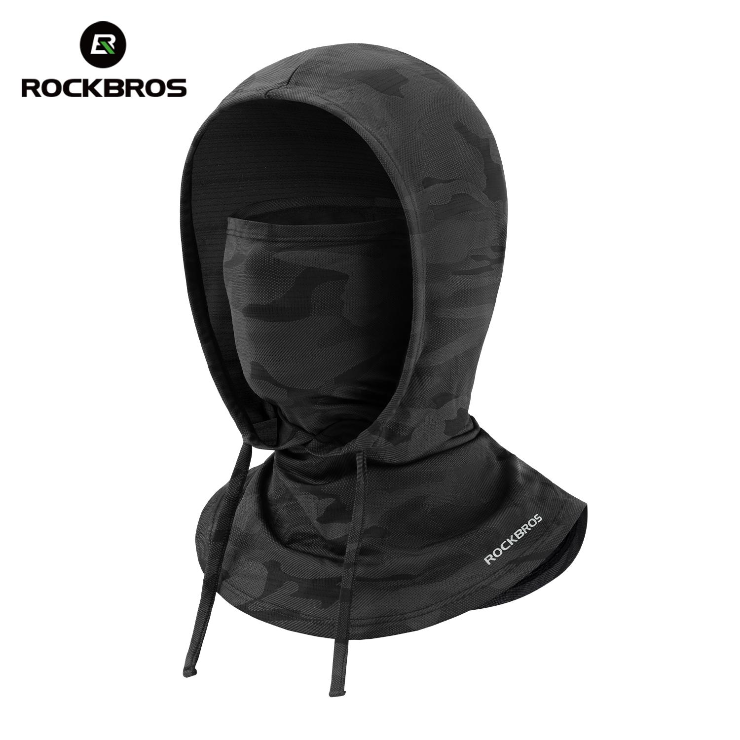 Rockbros Summer Full Face Sun Protection Hat Face Mask Uv Protection Hat Neck Protection Hat Balaclava Neck Sports Caps One Size