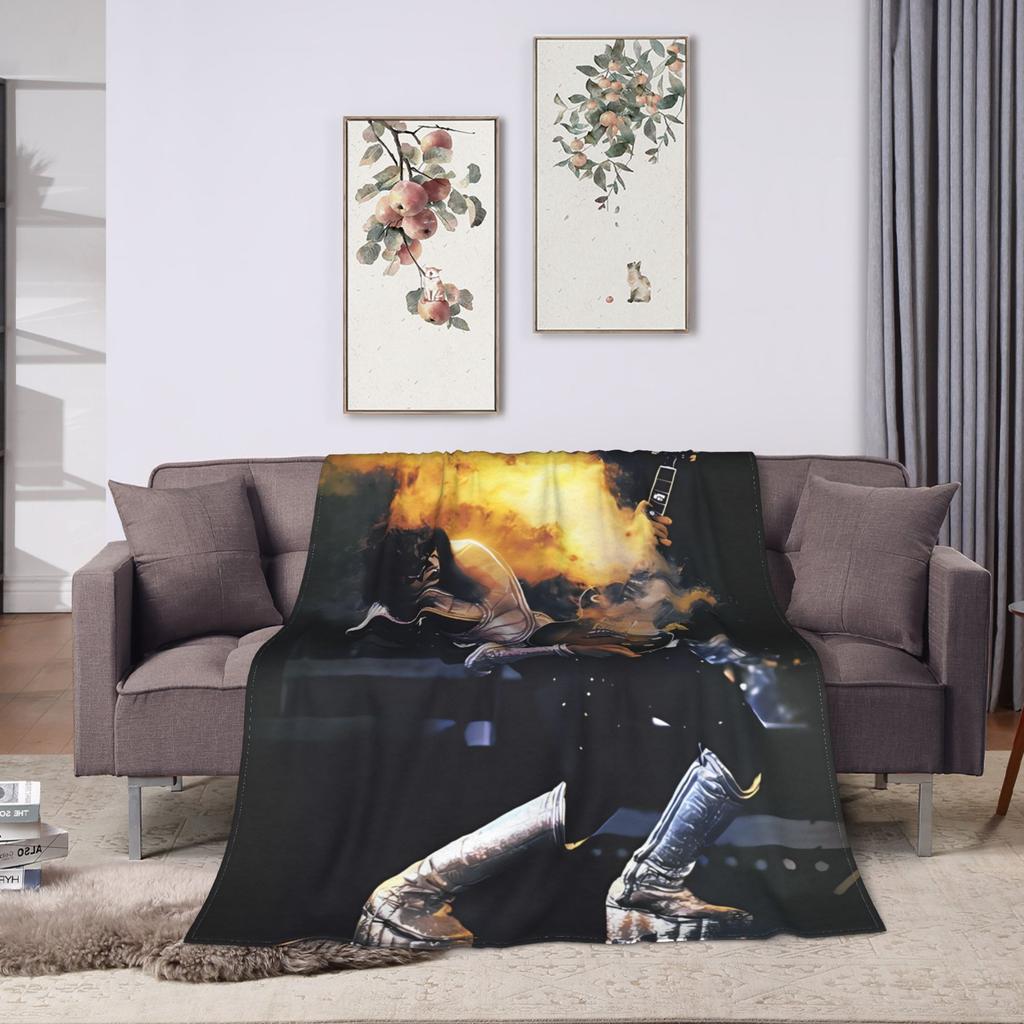 Ace Frehley Plush Blanket Boy Girl  Flannel Throw Blanket For Couch Chair Soft Custom Quality Bedspread Birthday Present