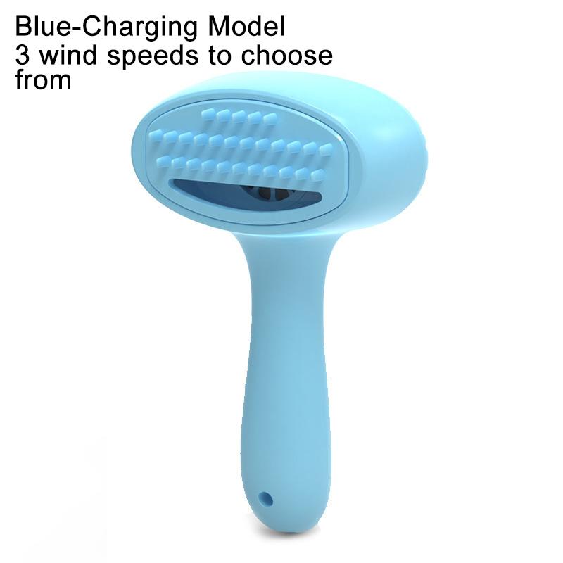 

Электрический пылесос для удаления шерсти домашних животных, портативный массажер для кошек и собак, чистящие средства для удаления шерсти у собак и кошек Charging Model синий