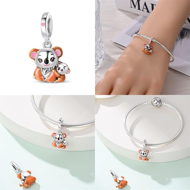 New 100% Copper Love Hug Charms Suitable Fororiginal Bracelet Women Diy Jewelry Making Mother'S Day Gift