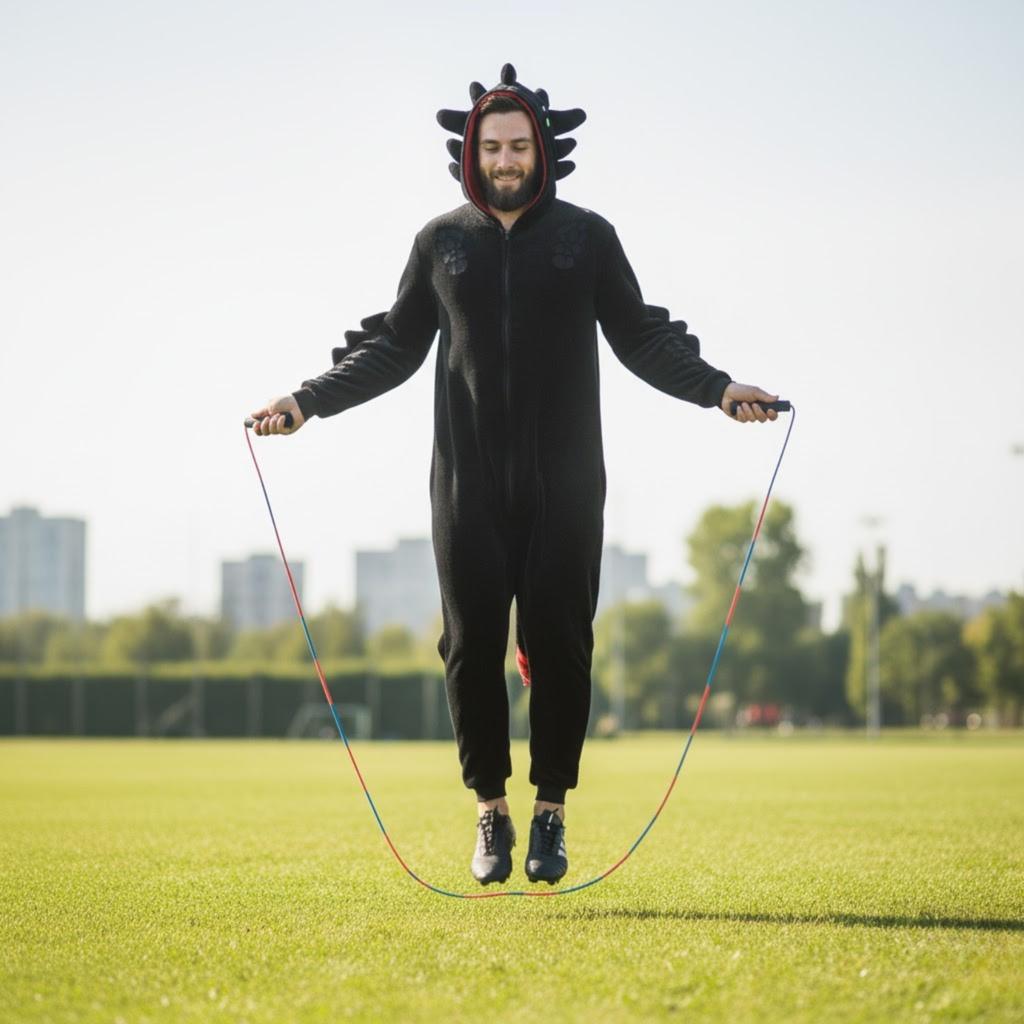 Kigurumi overal teplé pyžamo Night Fury Toothless pánský overal m S