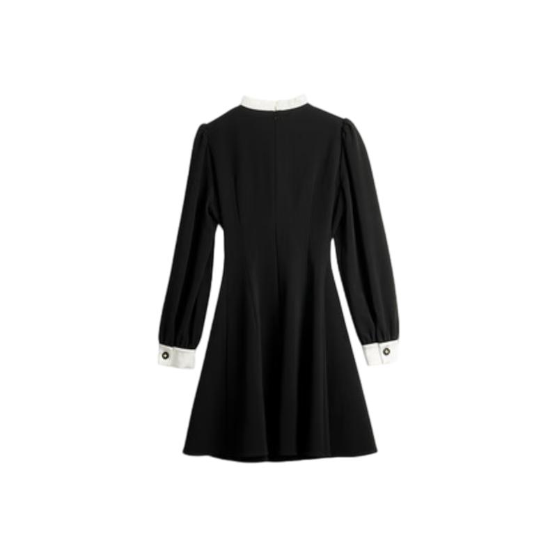 Olrain French Style Color Block Dress