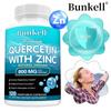 Bunkell Quercetin with Zinc Supplement, 800mg, Natural & Organic, 120 Vegetable Capsules