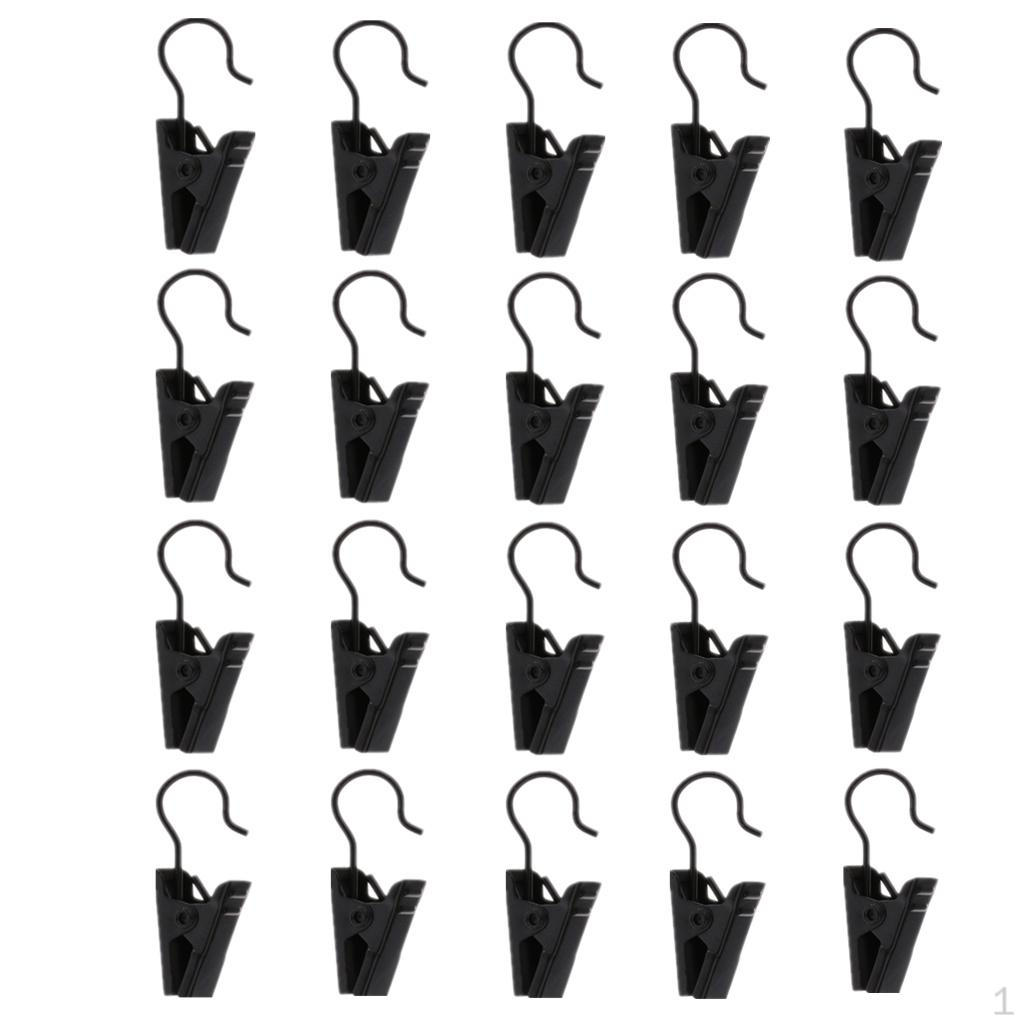 

Набор из 20 металлических клипс с крючком для подвешивания гирлянд, многофункциональный держатель для проводов для мероприятий на открытом воздухе