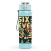 1PC Six Seven Vintage Badge 750ml Color Plastic Sports Water Bottle Leakproof Flip Straw Lid Suitable for Sports Office Home Use