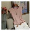 Women's Sleeveless Slim Knit Camisole with 3D Decoration