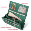 Humerpaul The First Layer of Cowhide Ladies Clutch, Large-capacity RFID Anti-theft Swipe Multi-card Wallet with Photo Window
