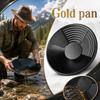 Gold Panning Pan Heavy Duty Plastic Sluice Box Accessory Round Shape Durable Material for Prospecting and Mining Equipment