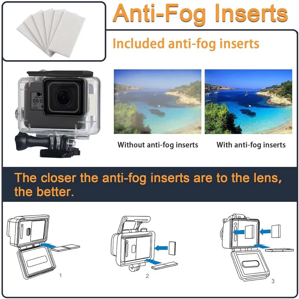 Hero 5/6/7 Waterproof Case 45m Underwater Protective Housing Diving Case For GoPro Hero 7 6 5 Black Action Camera Accessories