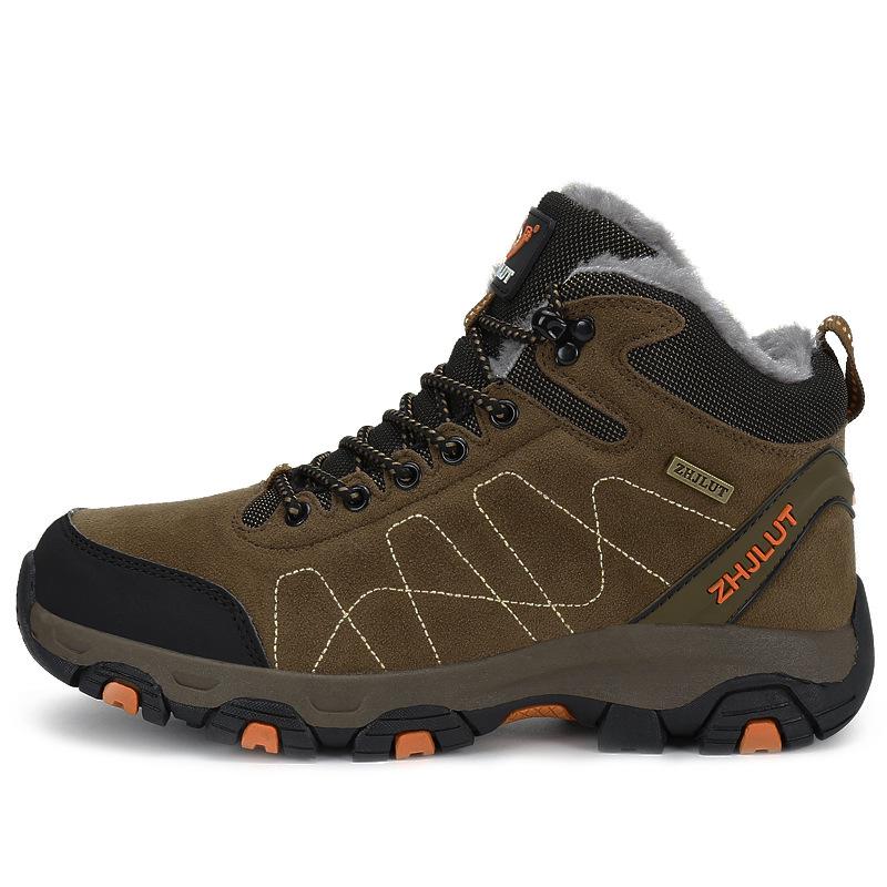 

Мужские и женские высокие водонепроницаемые зимние походные ботинки: Размеры 45-47, противоскользящие зимние ботинки 43