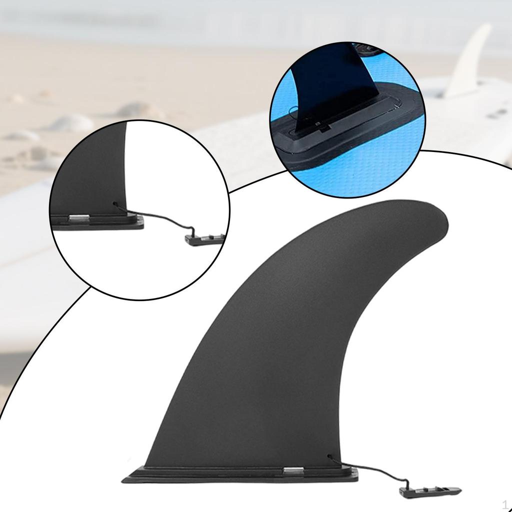 Pinna da Surf 9 pollici Professionale Spessa Staccabile di Ricambio per Sport Acquatici Stand up
