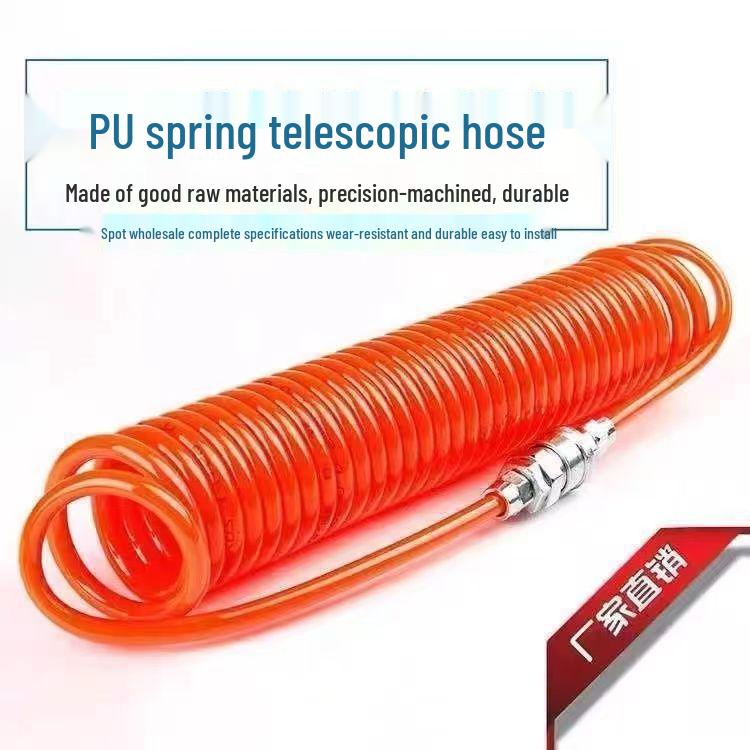 Hochdruck-Einziehbare Feder-Luftschlauch mit Schnellkupplungsanschlüssen