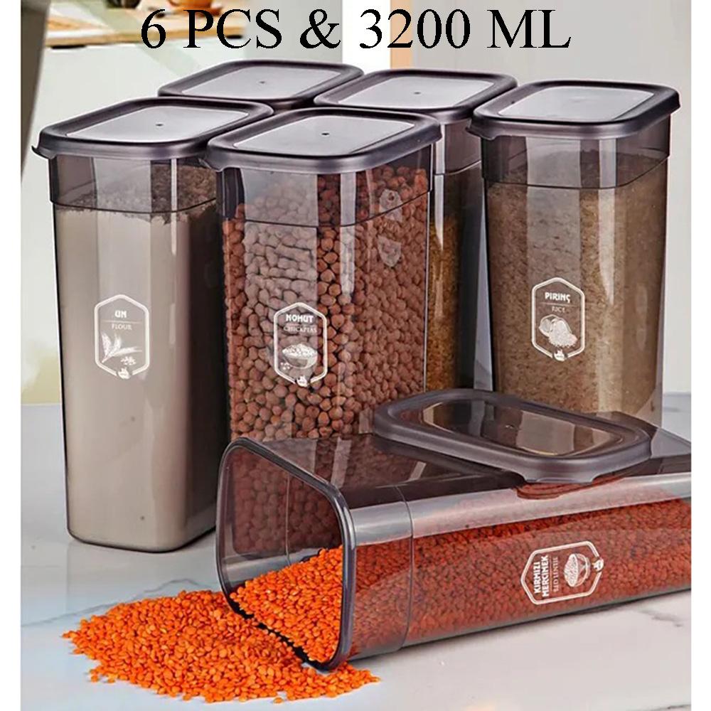 Luftdichte Lebensmittelaufbewahrungsbehälter-Sets – Transparenter BPA-freier Vorratskammer-Organizer, Stapelbare auslaufsichere Snackgläser für die Küche