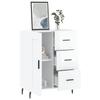 VidaXL Buffet Blanc brillant 69,5x34x90 cm Bois d'ingénierie 830278